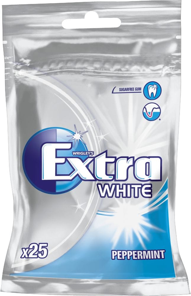 Extra Tyggjó White Peppermint Poki