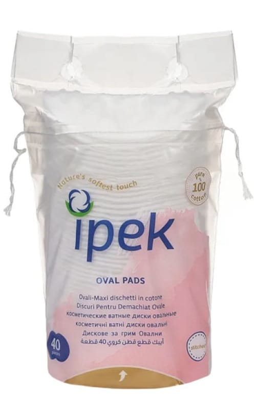 Ipek Bómull Oval Skífur 40stk