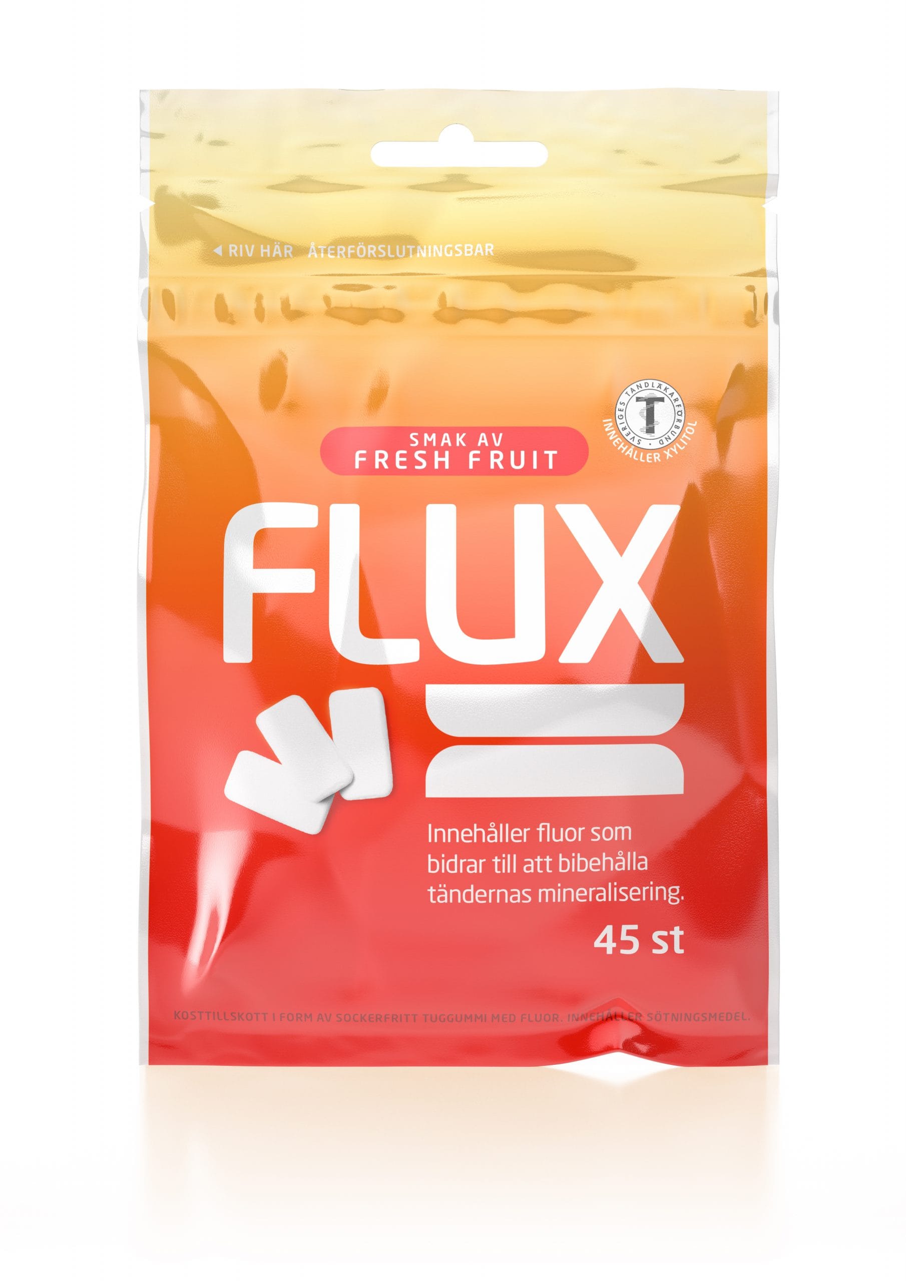 FLUX CHEWING GUM FRESH FRUIT 45 STK.