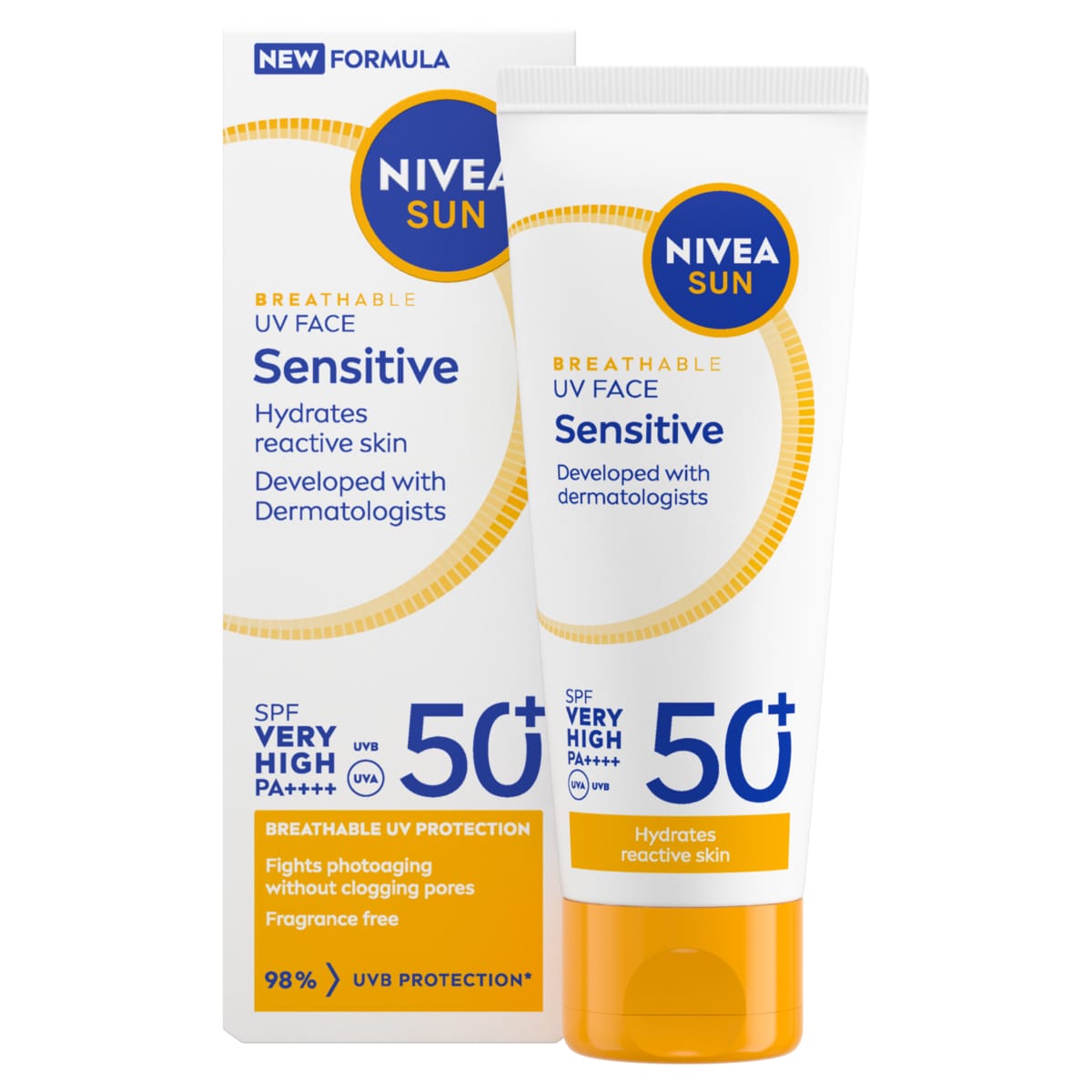NIVEA SUN UV Face Sensitive SPF50+ 40ml