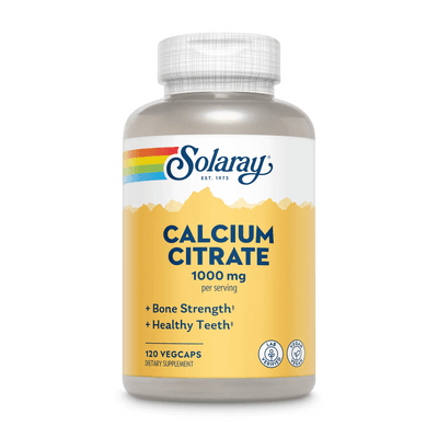 SOLARAY Calcium Citrate Með D3 Vítamín 90stk