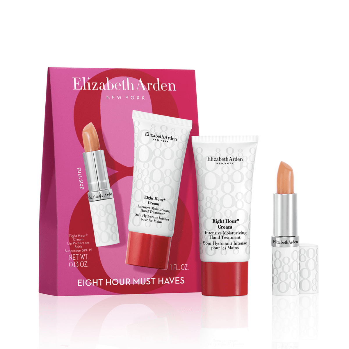 Elizabeth Arden 8 Hour Lip og handáburður Sett