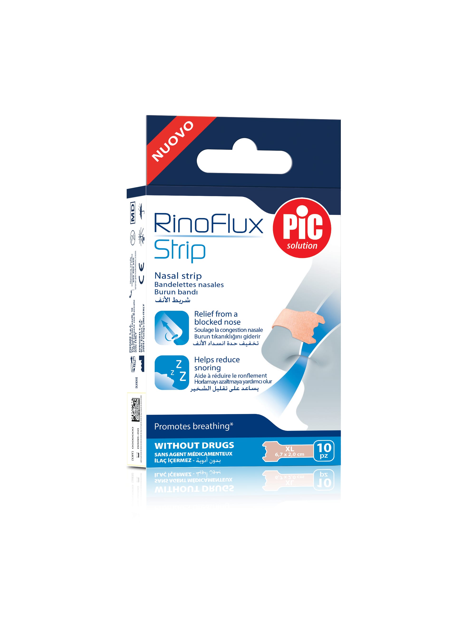 PIC Rinoflux nefplástrar XLarge 10 stk