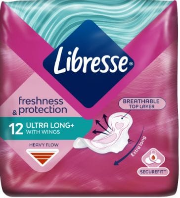 Libresse Dömubindi Ultra Long m/Vængjum 12stk