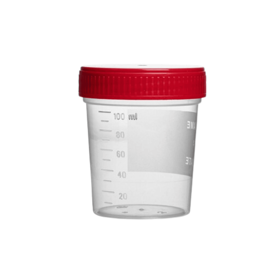 Þvagprufuglas 125ml Steril