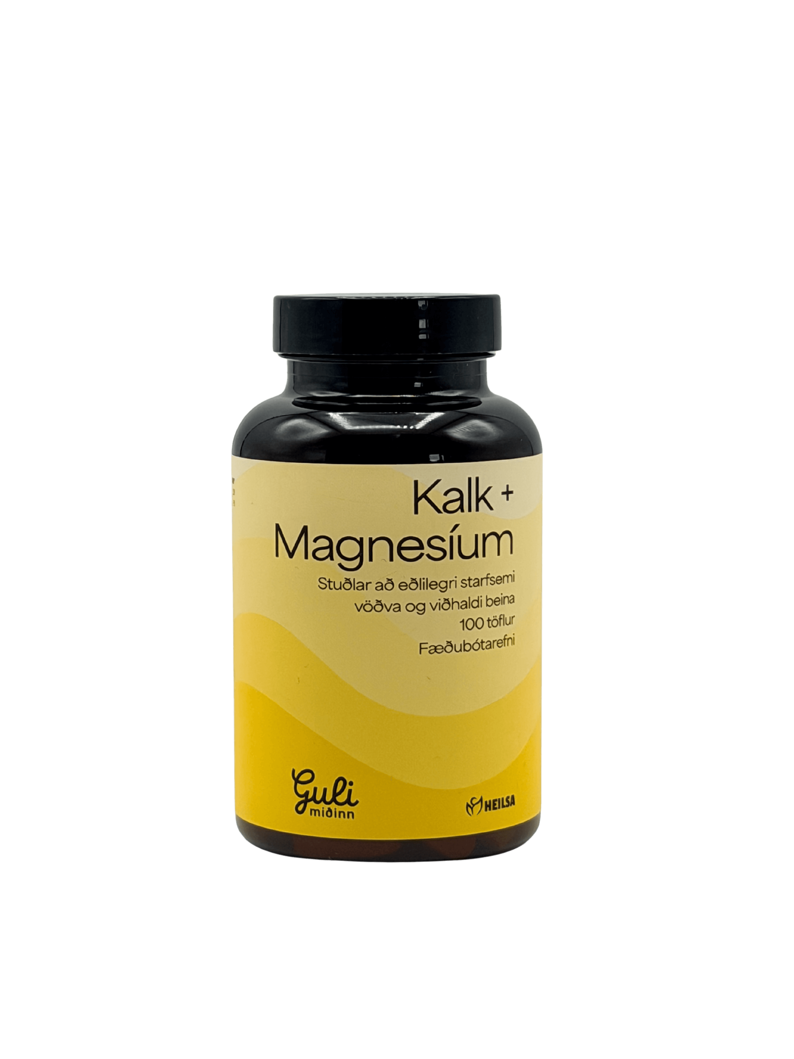 Guli Miðinn Kalk og Magnesium 180stk