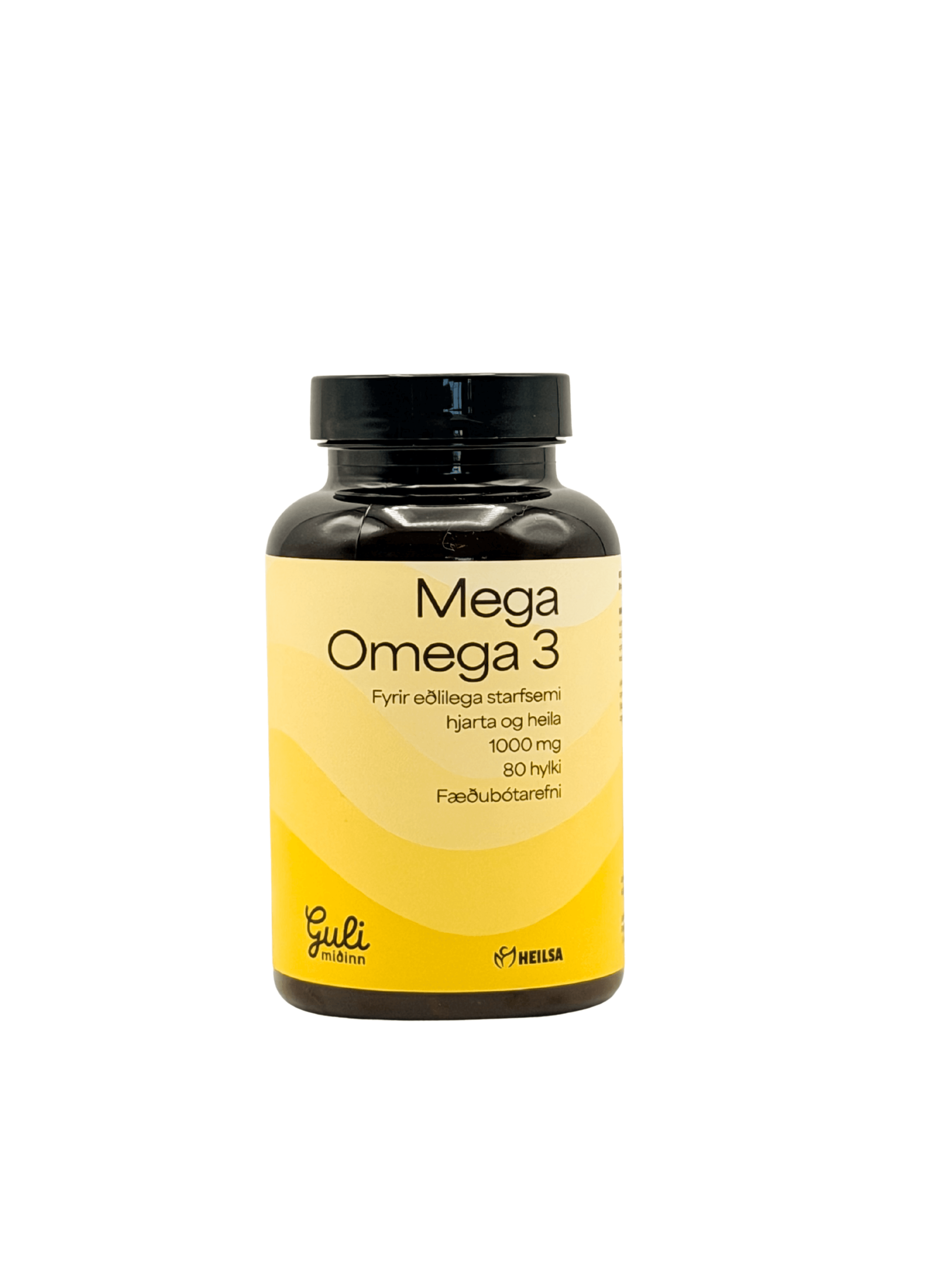 Guli Miðinn Mega Omega -3 80stk