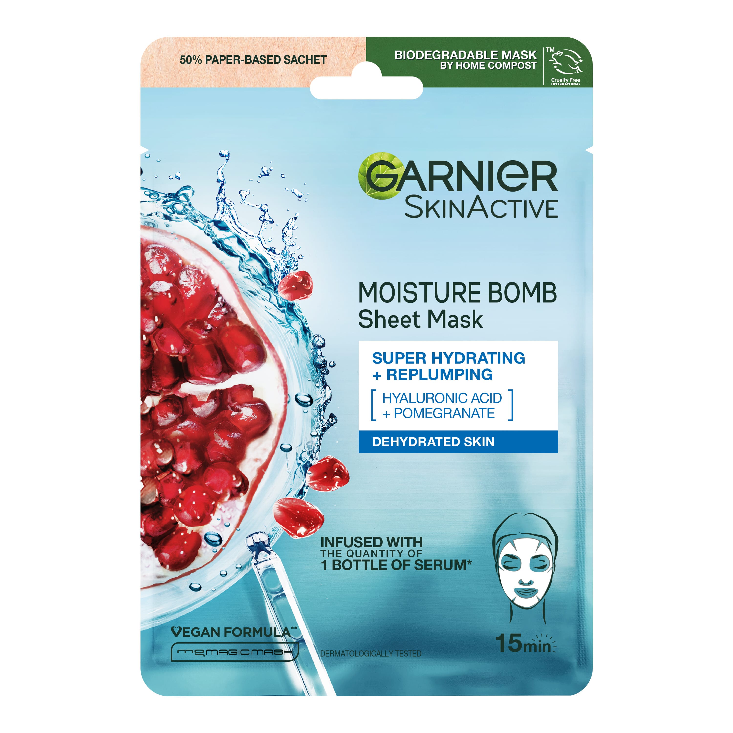 GARNIER SKN MoistureBomb Mask 20 stk