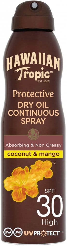 Hawaiian Tropic SPF30 Dry oil Spray 180ml