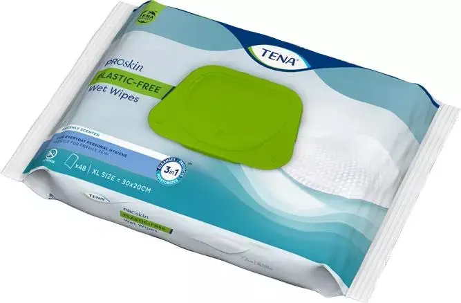 TENA Blautklútar Plastfríir 48stk